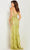 Jovani 36885 - Sheer Corset Fringed Gown Evening Dresses