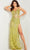Jovani 36885 - Sheer Corset Fringed Gown Evening Dresses