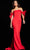 Jovani 36997 - Bow Strap Mermaid Evening Dress Prom Dresses 00 / Red