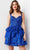 Jovani 37080 - Sequin Embroidered Sweetheart Cocktail Dress Cocktail Dresses 00 / Royal