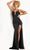 Jovani 37086 - Strappy Detail Prom Dress with Slit Special Occasion Dress