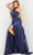 Jovani 37163 - Metallic Halter Cutout Prom Dress Special Occasion Dress