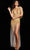 Jovani 37200 - Embellished Cape Long Dress Pageant Dresses