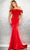Jovani 37225 - Corset Mermaid Prom Gown Special Occasion Dress 00 / Red