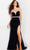Jovani 37246 - Cap Sleeve Velvet Evening Dress Evening Dresses