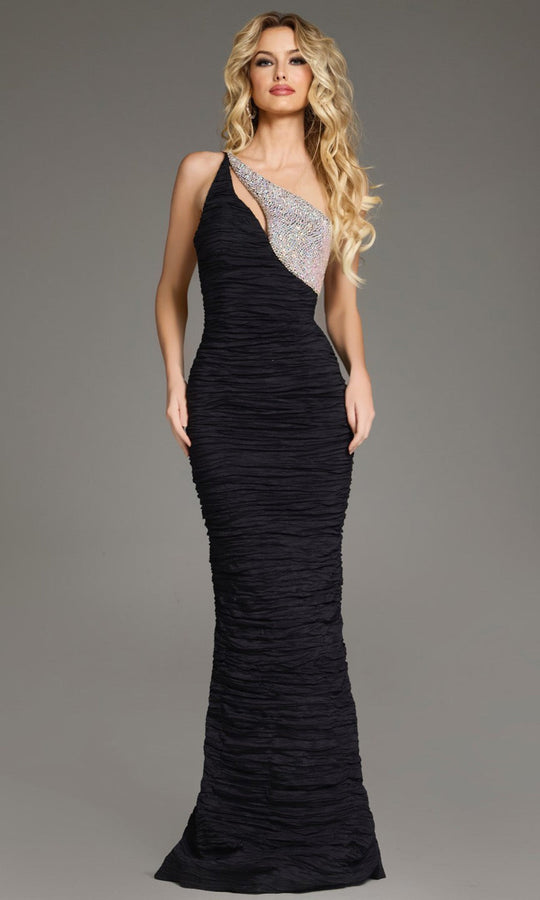 Jovani 37267 One Shoulder Cutout Evening Dress