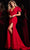 Jovani 37272 - V-Neck Beaded Trim Prom Gown Formal Gowns
