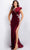 Jovani 37341 - Cap Sleeve Velvet Prom Gown Special Occasion Dress