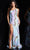 Jovani 37359 - Beaded Multitone Sheath Dress Long Dresses