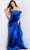 Jovani 37390 - Cascade Velvet Evening Gown Special Occasion Dress