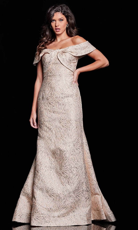 Jovani 37394 - Jacquard Mermaid Evening Gown