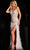 Jovani 37442 - Feather Sheath Prom Gown Special Occasion Dress 00 / Off-White/Nude