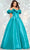 Jovani 37476 - Ruffled Off Shoulder Ballgown Special Occasion Dress