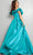 Jovani 37476 - Ruffled Off Shoulder Ballgown Special Occasion Dress