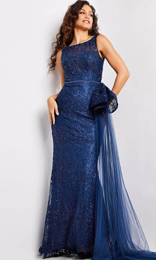 Jovani 37602 - Floral Embroidered Evening Dress