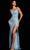 Jovani 37649 - Spaghetti Strap Sequin Prom Dress Special Occasion Dress 00 / Light Blue