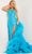 Jovani 37689 - Asymmetrical Neck Sequin Prom Dress Prom Dresses 00 / Ocean