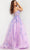 Jovani 37700 - Floral Corset A-line Gown Formal Gowns