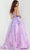 Jovani 37700 - Floral Corset A-line Gown Formal Gowns