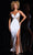 Jovani 38308 - Beaded Illusion Panel Gown Special Occasion Dress 00 / Off-White
