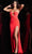 Jovani 38309 - Spaghetti Strap Cutout Jersey Dress Prom Dresses
