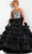 Jovani 38360 - Strapless Sequin Ballgown Ballgown Dresses 00 / Black/White