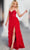 Jovani 38431 - Beaded Tulle A-line Gown Prom Dresses 00 / Red