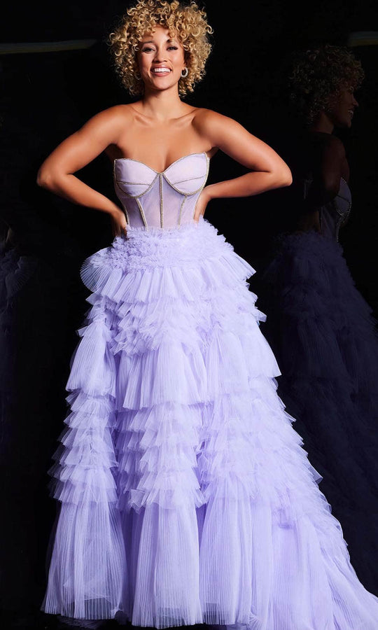Jovani 38539 - Sweetheart Tiered Ballgown