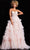 Jovani 38540 - Strapless Ruffle Ballgown Special Occasion Dress 00 / Pink