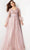 Jovani 38583 - Feather Embellished Long Sleeve Prom Dress Prom Dresses 00 / Mauve