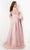 Jovani 38583 - Feather Embellished Long Sleeve Prom Dress Prom Dresses