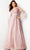 Jovani 38583 - Feather Embellished Long Sleeve Prom Dress Prom Dresses