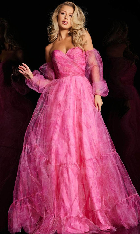 Jovani 38605 - Pleated Bodice A-Line Dress