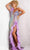 Jovani 38678 - Sequined Illusion Ruffled Long Dress Prom Dresses