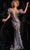 Jovani 38679 - Ruffled Shoulder Sheath Dress Formal Gowns
