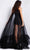 Jovani 38720 - Floral Applique Tulle Prom Dress Special Occasion Dress