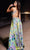 Jovani 38733 - Floral Pleated Long Dress Evening Dresses