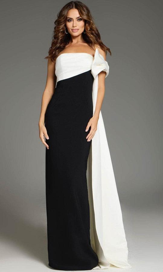 Jovani 38864 - One-Shoulder Column Prom Gown