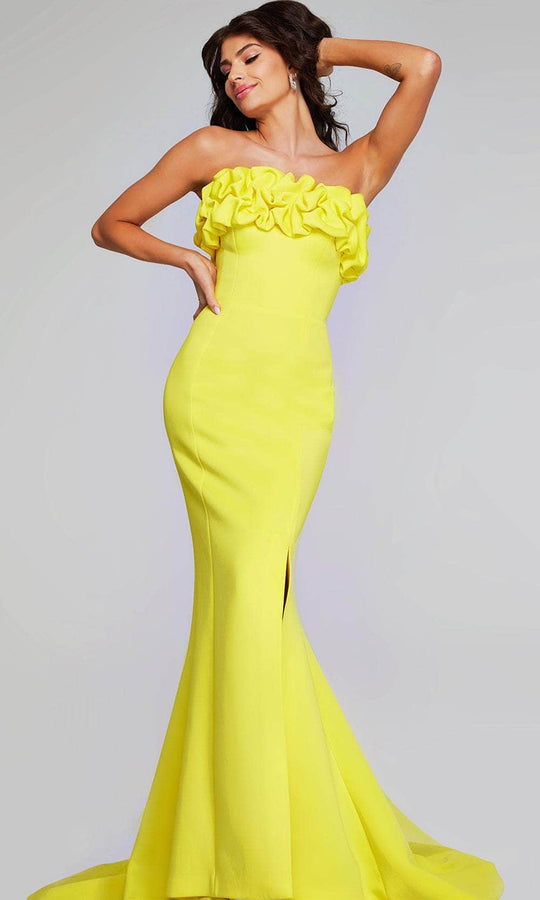 Jovani 38922 - Strapless Ruffle Formal Gown