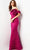 Jovani 38947 - Ruched Single Off-Shoulder Prom Gown Prom Dresses 00 / Fuchsia