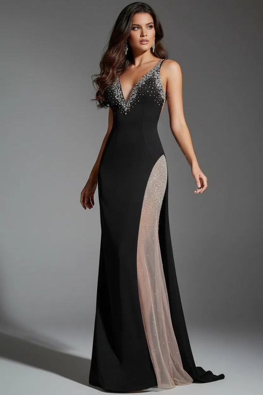Jovani 38983 - Jeweled Illusion Prom Dress