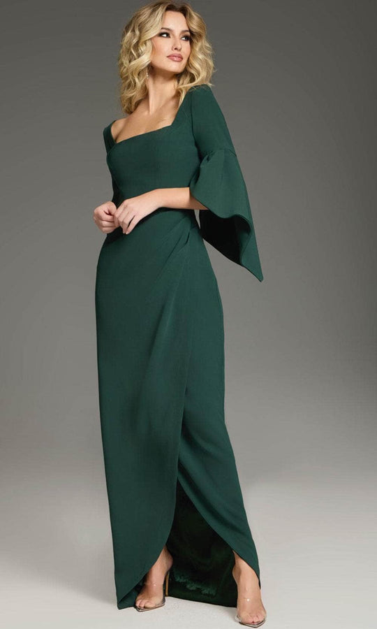 Jovani 39082 - Fitted Bodice Bell Sleeve Prom Gown