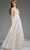 Jovani 39435 - Floral A-Line Bridal Gown Wedding Dresses
