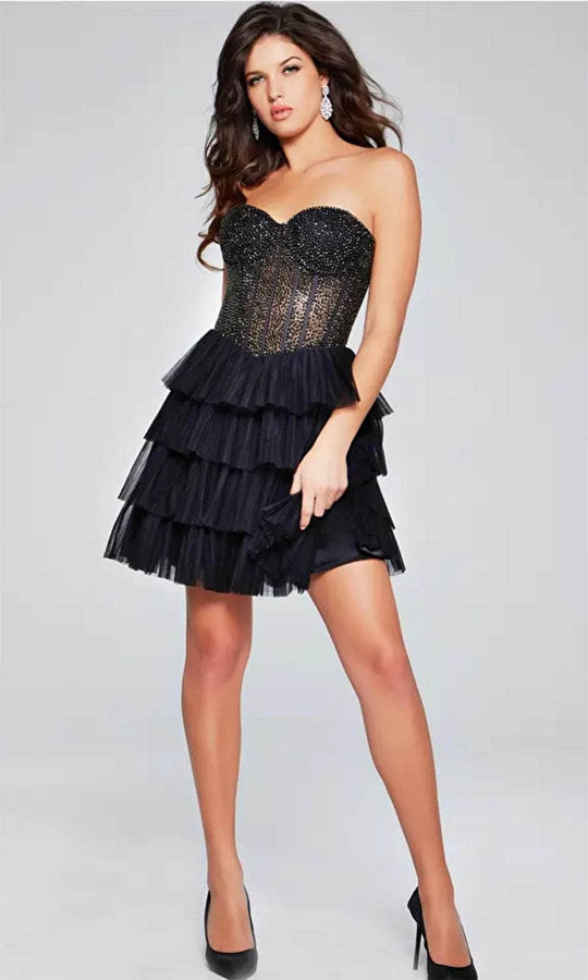Jovani 39629 Bejeweled A-Line Cocktail Dress