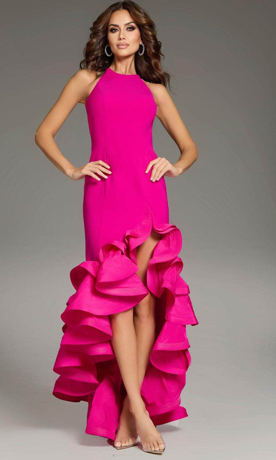 Jovani 39893 - Strappy Detailed Halter Neck Prom Gown