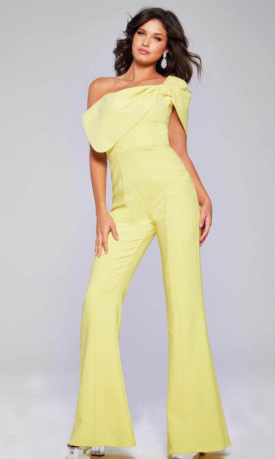 Jovani 39961 - One-Shoulder Fitted Jumpsuit