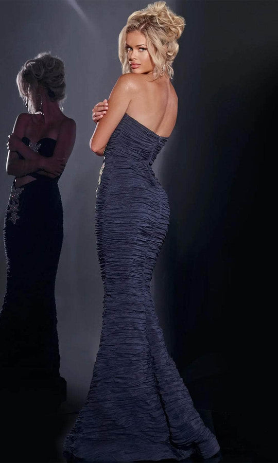Jovani 40174 - Ruched Cutout Prom Dress