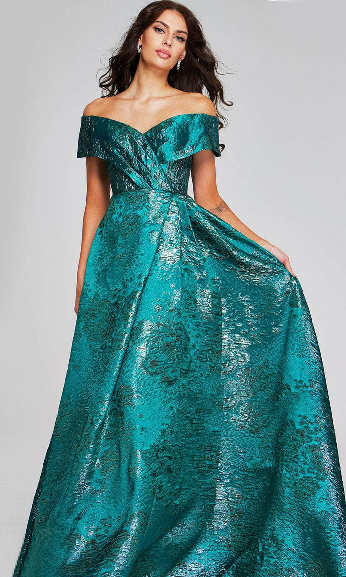 prom mint green dresses Jovani 48772 Long Prom Dress Blush Print / 0