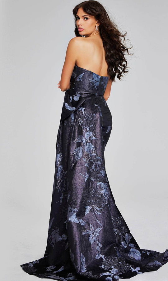 Jovani 40308 - Strapless Peplum Evening Gown