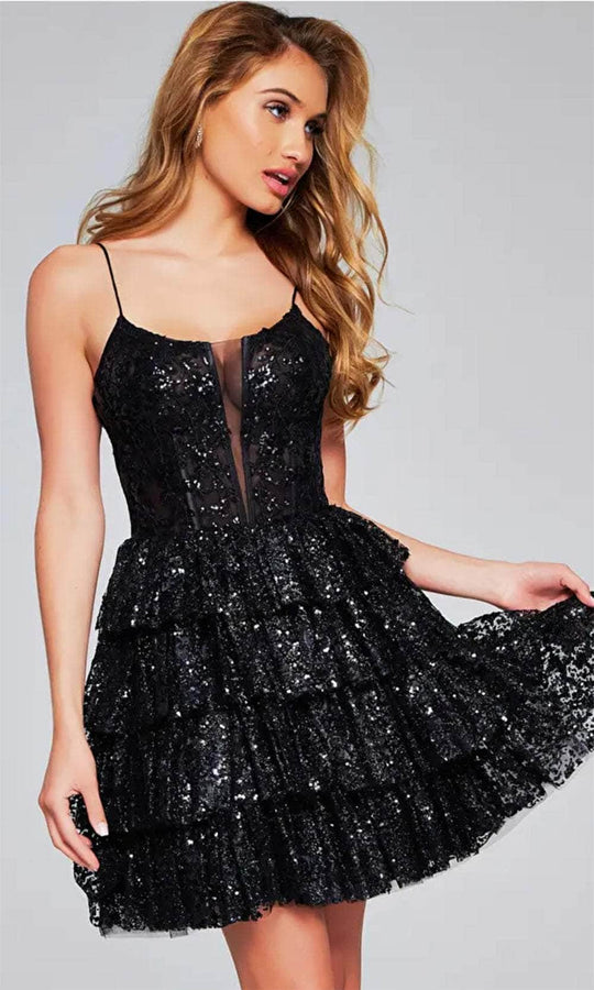 Jovani 40386 - Tiered Cocktail Dress